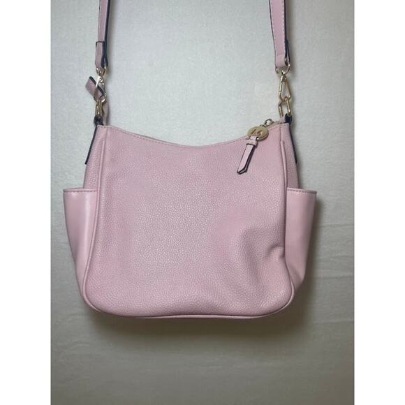 Mia K. Collection Pink Pastel Purse Medium Size Zip Closure Crossbody Easter - Picture 2 of 6